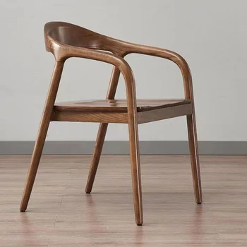 Кресло для наружного дизайна Спальня Скандинавские деревянные Обеденные стулья для ресторана Офис Эргономичная Садовая мебель Silla De Comedor